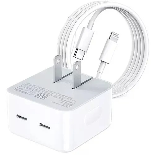 Miniatura 3 de Cargador iPhone Doble cable Lightnin 50w